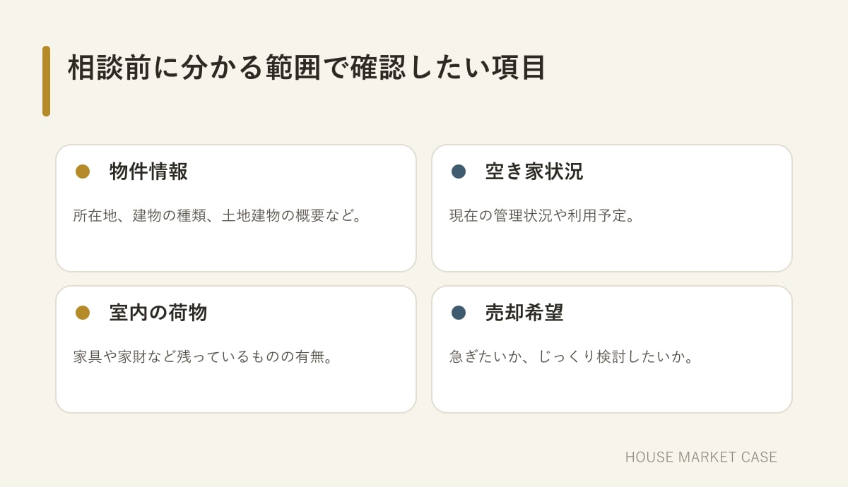 空き家や実家じまいの売却相談前チェックリスト
