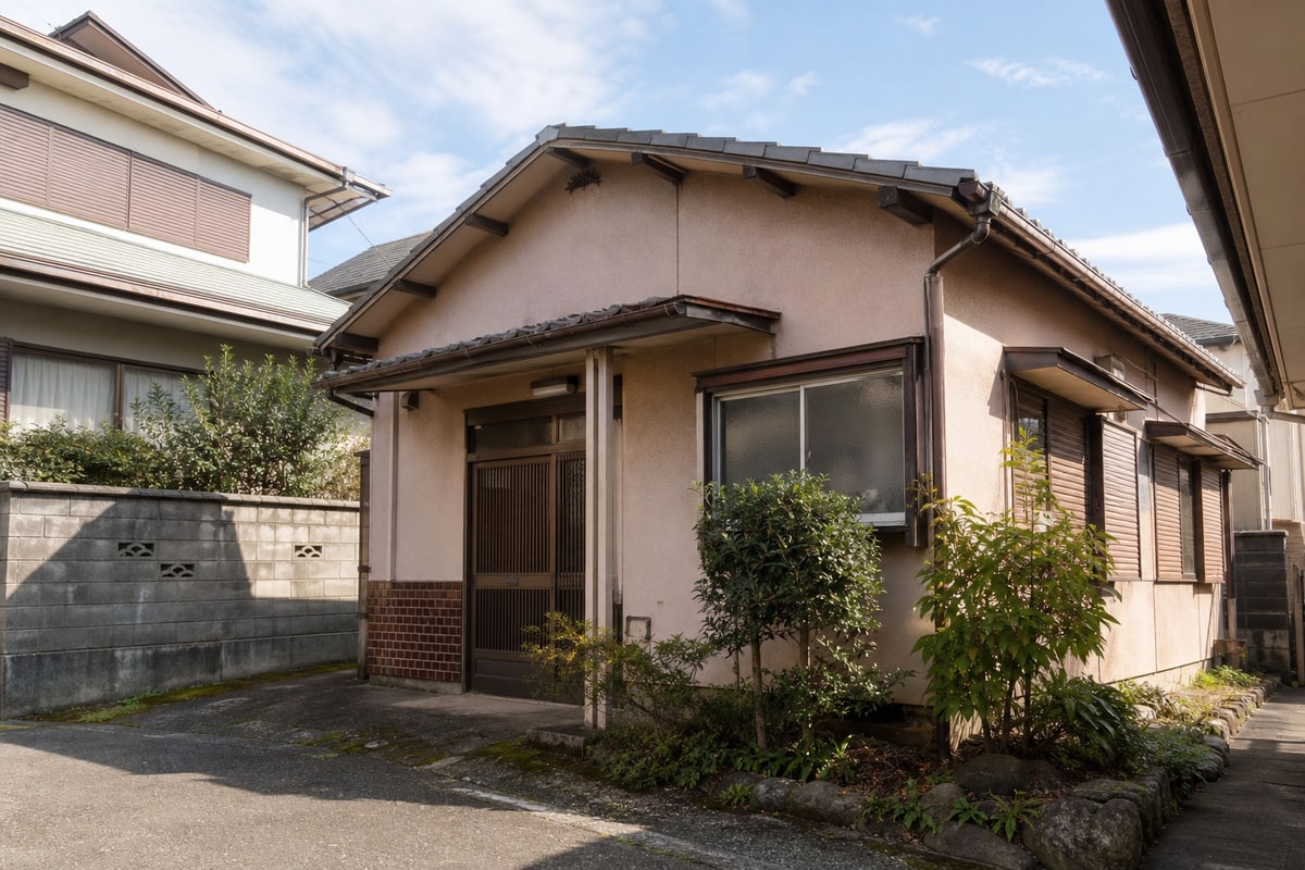 住宅街に建つ落ち着いた雰囲気の中古戸建てのイメージ